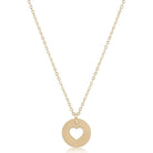 enewton: 16" Necklace Gold-Love Gold Disc-7- Jewelry-ENEWTON-Usher & Co - Women's Boutique Located in Atoka, OK and Durant, OK