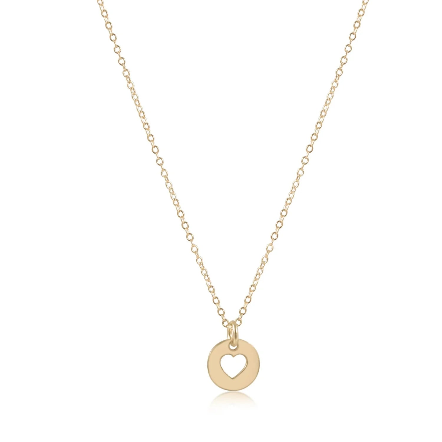 enewton: 16" Necklace Gold-Love Small Gold Disc-7- Jewelry-ENEWTON-Usher & Co - Women's Boutique Located in Atoka, OK and Durant, OK