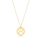 enewton: 16" Necklace Gold-Paw Print Gold Disc-7- Jewelry-ENEWTON-Usher & Co - Women's Boutique Located in Atoka, OK and Durant, OK
