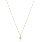 enewton: 16" Necklace Gold-Classic Beaded Signature Cross Small Gold Charm-7- Jewelry-ENEWTON-Usher & Co - Women's Boutique Located in Atoka, OK and Durant, OK