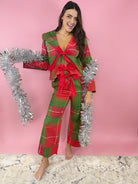 Jingle Jammies-3- Sets/Lounge-Peach Love California-Usher & Co - Women's Boutique Located in Atoka, OK and Durant, OK