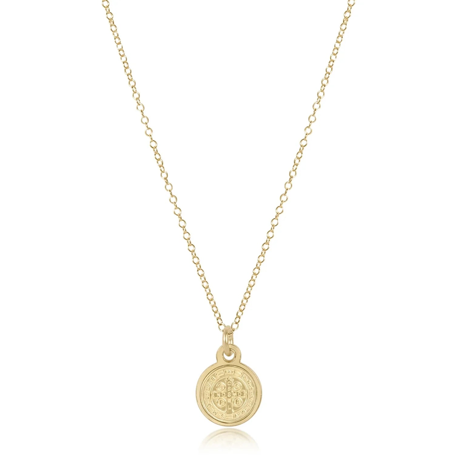 enewton: 16" Necklace Gold-Blessing Small Gold Disc-7- Jewelry-ENEWTON-Usher & Co - Women's Boutique Located in Atoka, OK and Durant, OK