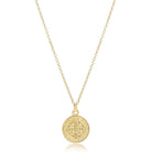 enewton: 16" Necklace Gold-Blessing Gold Disc-7- Jewelry-ENEWTON-Usher & Co - Women's Boutique Located in Atoka, OK and Durant, OK