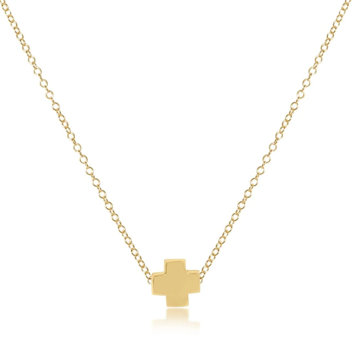 enewton: 16" Necklace Gold-Signature Cross Gold-7- Jewelry-ENEWTON-Usher & Co - Women's Boutique Located in Atoka, OK and Durant, OK