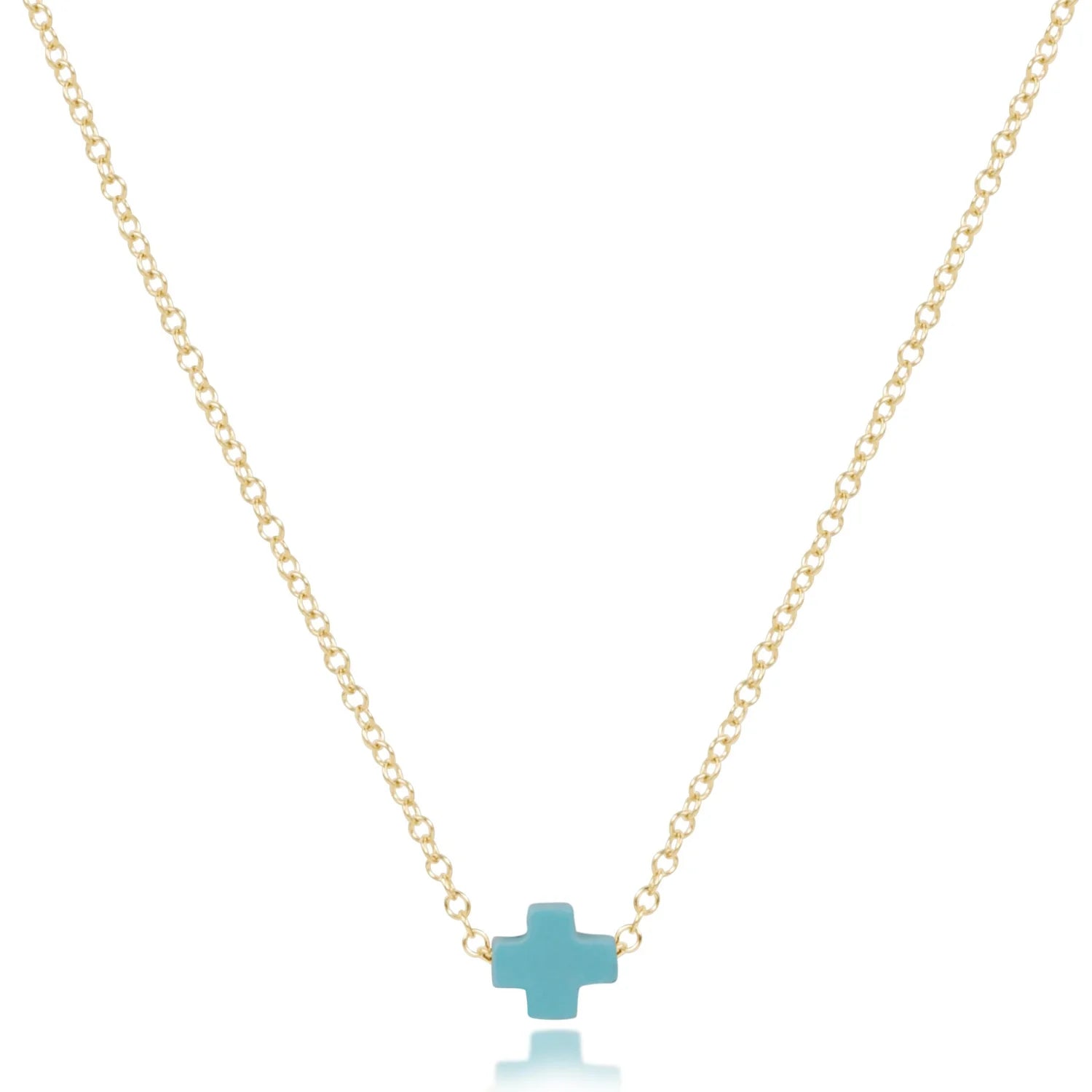 enewton: 16" Necklace Gold-Signature Cross Small-7- Jewelry-ENEWTON-Usher & Co - Women's Boutique Located in Atoka, OK and Durant, OK