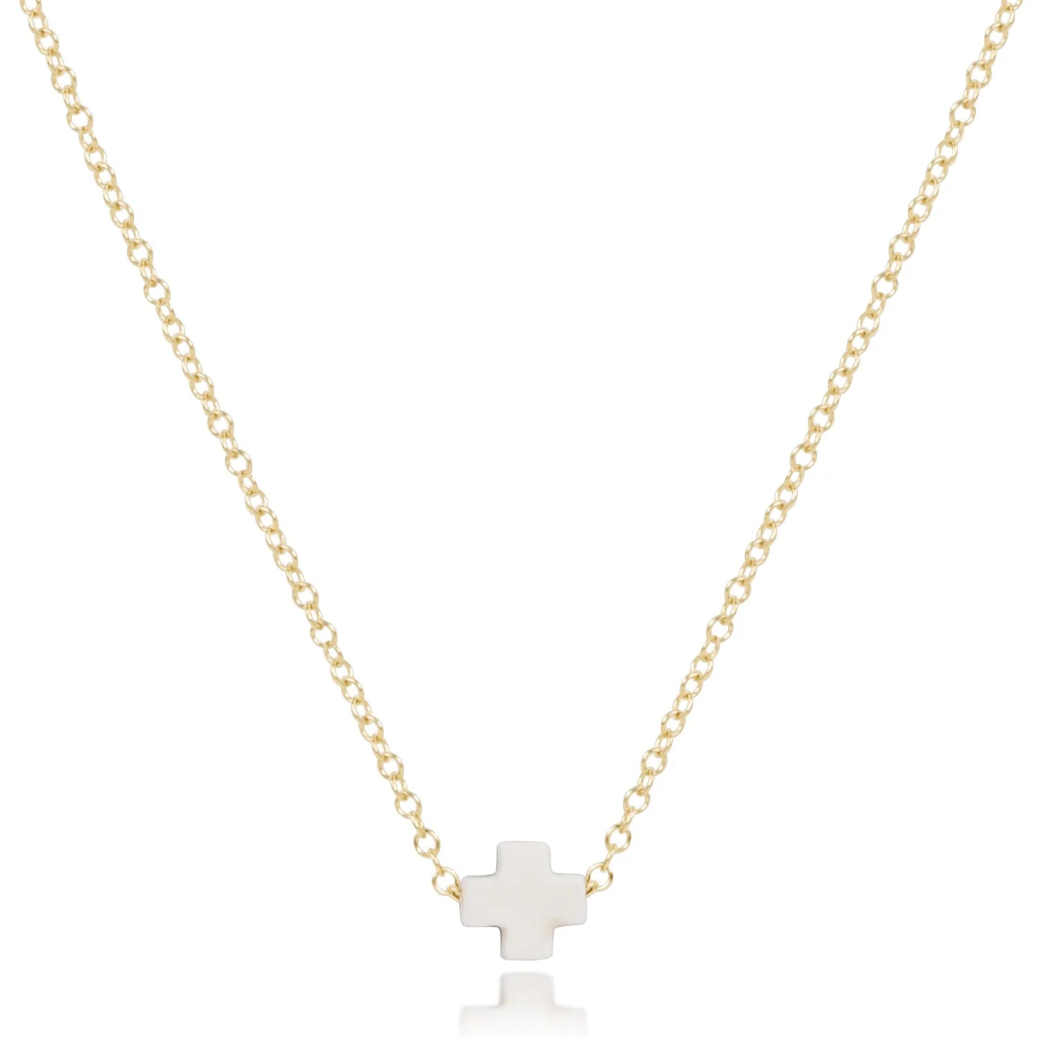 enewton: 16" Necklace Gold-Signature Cross Small-7- Jewelry-ENEWTON-Usher & Co - Women's Boutique Located in Atoka, OK and Durant, OK