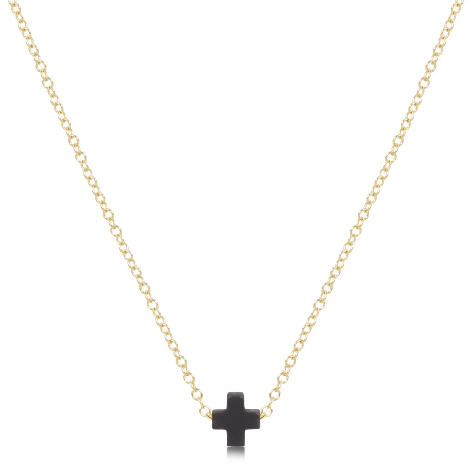enewton: 16" Necklace Gold-Signature Cross Small-7- Jewelry-ENEWTON-Usher & Co - Women's Boutique Located in Atoka, OK and Durant, OK