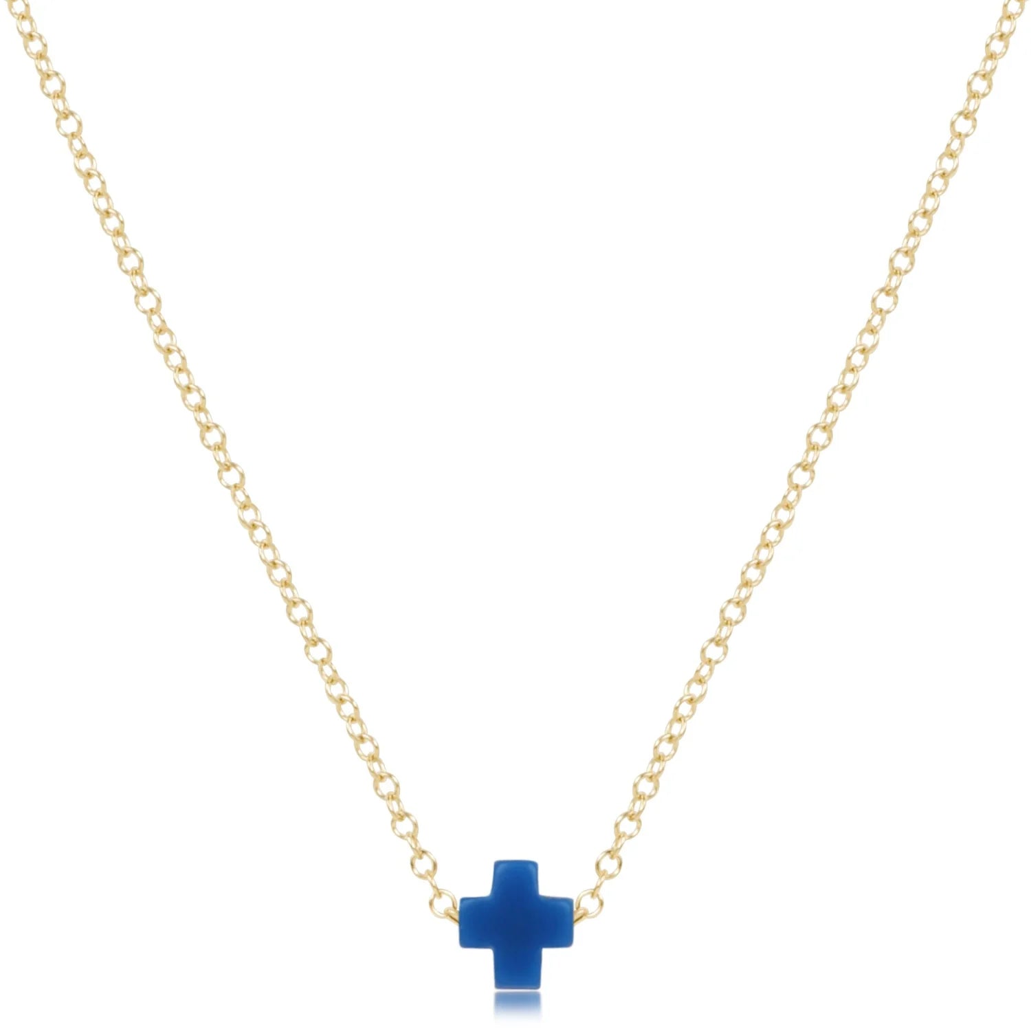 enewton: 16" Necklace Gold-Signature Cross Small-7- Jewelry-ENEWTON-Usher & Co - Women's Boutique Located in Atoka, OK and Durant, OK