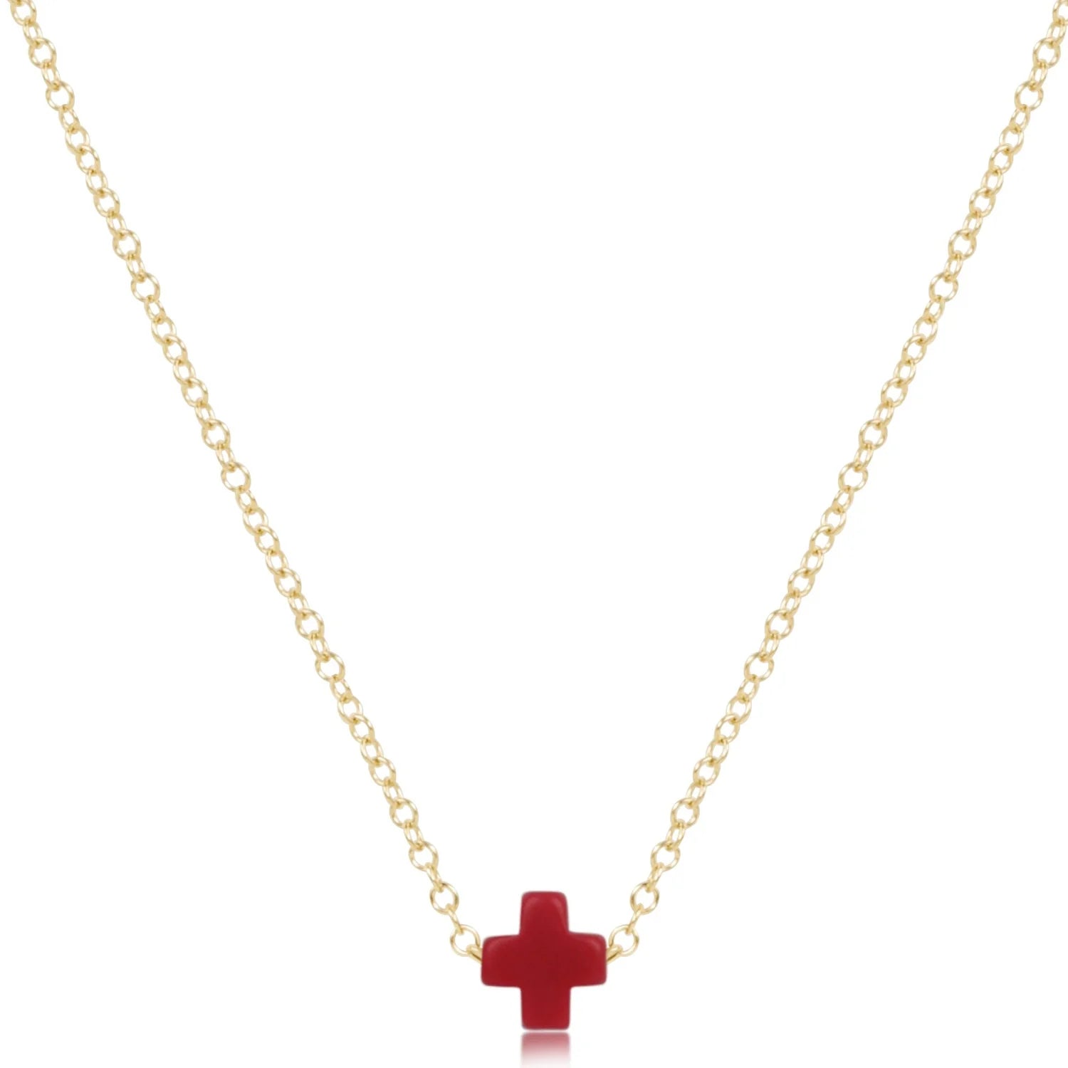 enewton: 16" Necklace Gold-Signature Cross Small-7- Jewelry-ENEWTON-Usher & Co - Women's Boutique Located in Atoka, OK and Durant, OK