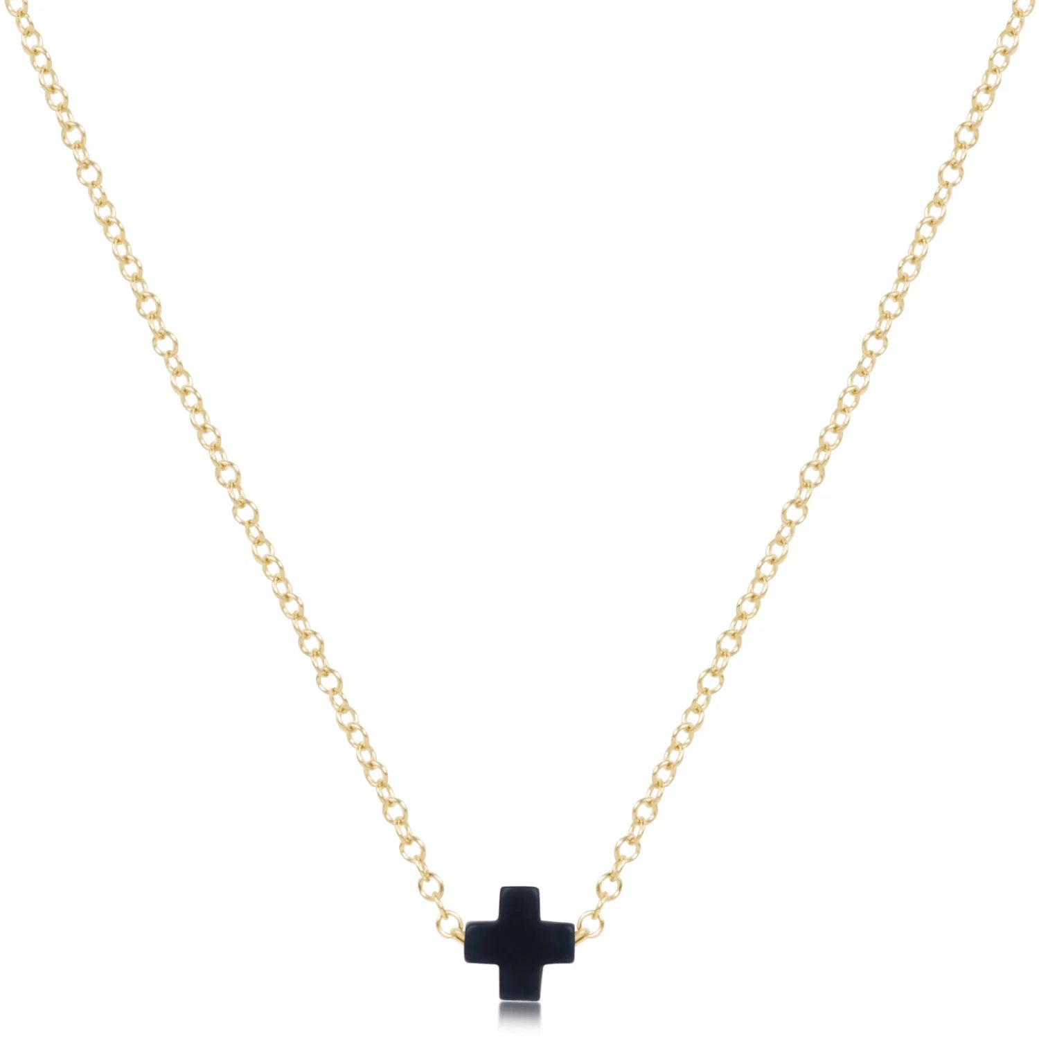 enewton: 16" Necklace Gold-Signature Cross Small-7- Jewelry-ENEWTON-Usher & Co - Women's Boutique Located in Atoka, OK and Durant, OK