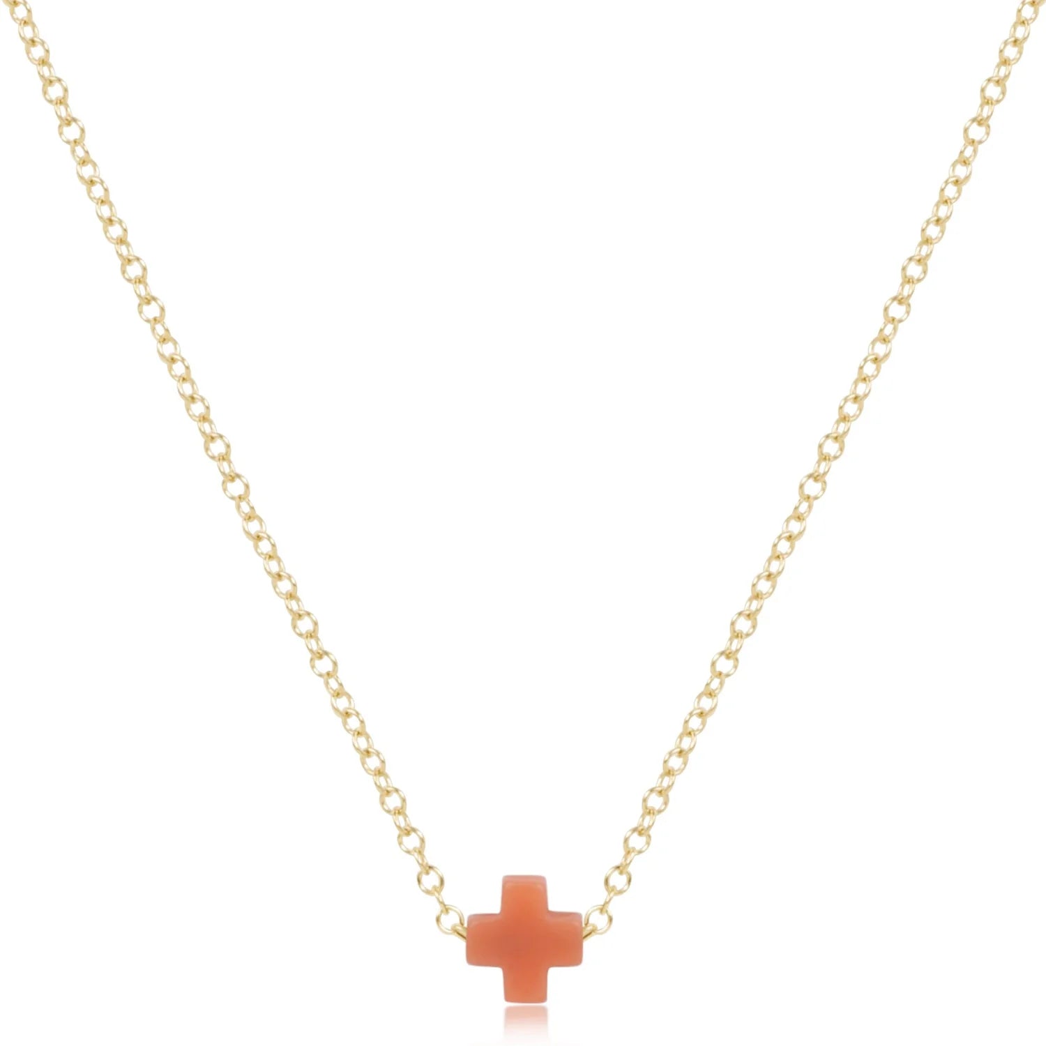 enewton: 16" Necklace Gold-Signature Cross Small-7- Jewelry-ENEWTON-Usher & Co - Women's Boutique Located in Atoka, OK and Durant, OK