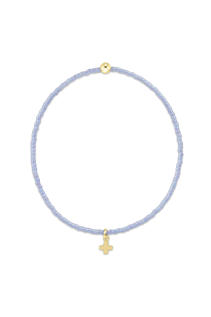 enewton: Hope Classic Ocean Mist Bracelet-Signature Cross Small Gold Charm-7- Jewelry-ENEWTON-Usher & Co - Women's Boutique Located in Atoka, OK and Durant, OK