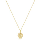enewton: 16" Necklace Gold-Direction Gold Disc-7- Jewelry-ENEWTON-Usher & Co - Women's Boutique Located in Atoka, OK and Durant, OK