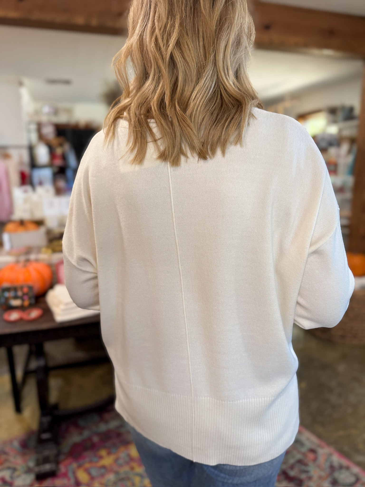 Fairview Sweater-Cream-1- Tops-HYFVE-Usher & Co - Women's Boutique Located in Atoka, OK and Durant, OK