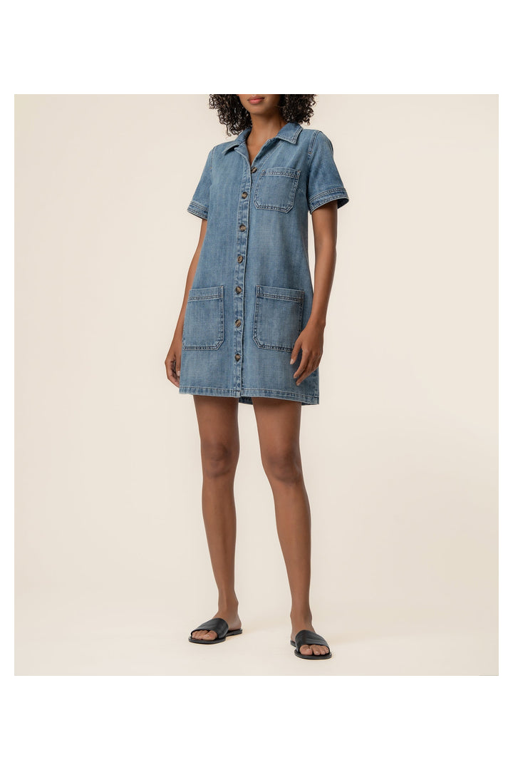 Kut From The Kloth: Parker Denim Dress - Unfailing-6- Dress/Romp/Jump-Kut From The Kloth-Usher & Co - Women's Boutique Located in Atoka, OK and Durant, OK