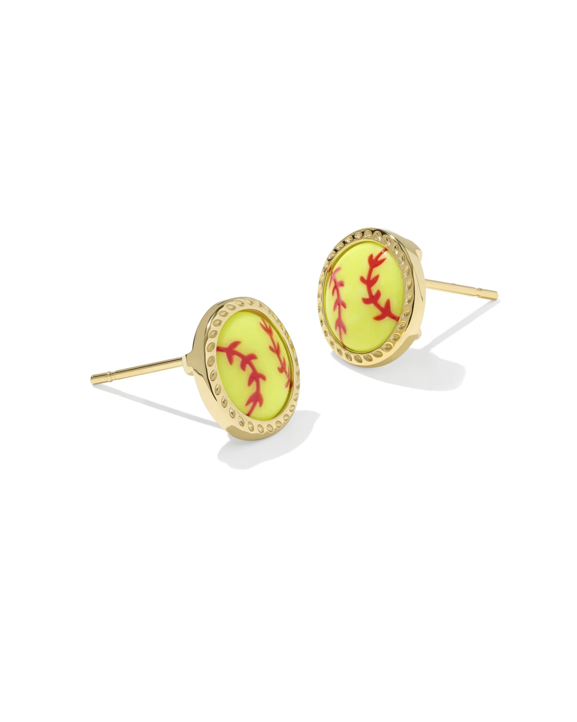 Kendra Scott: Softball Stud Earring-Gold-7- Jewelry-Kendra Scott-Usher & Co - Women's Boutique Located in Atoka, OK and Durant, OK