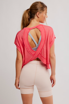 FP Movement: My Time Tee-Grapefruit-1- Tops-Free People Movement-Usher & Co - Women's Boutique Located in Atoka, OK and Durant, OK