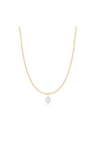 Enewton: 15" Choker Beaded - Classic Gold 2MM - Classic Pearl 8MM Charm - Gold-7- Jewelry-ENEWTON-Usher & Co - Women's Boutique Located in Atoka, OK and Durant, OK