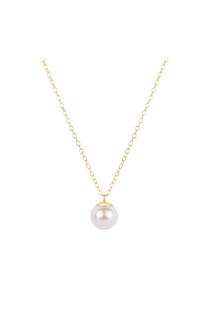 Enewton: 16" Necklace Gold - Classic Pearl 10mm Charm - Gold-7- Jewelry-ENEWTON-Usher & Co - Women's Boutique Located in Atoka, OK and Durant, OK