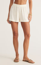 Z SUPPLY: Scout Linen Rayon Short-Sea Salt-4- Bottoms-Z SUPPLY-Usher & Co - Women's Boutique Located in Atoka, OK and Durant, OK