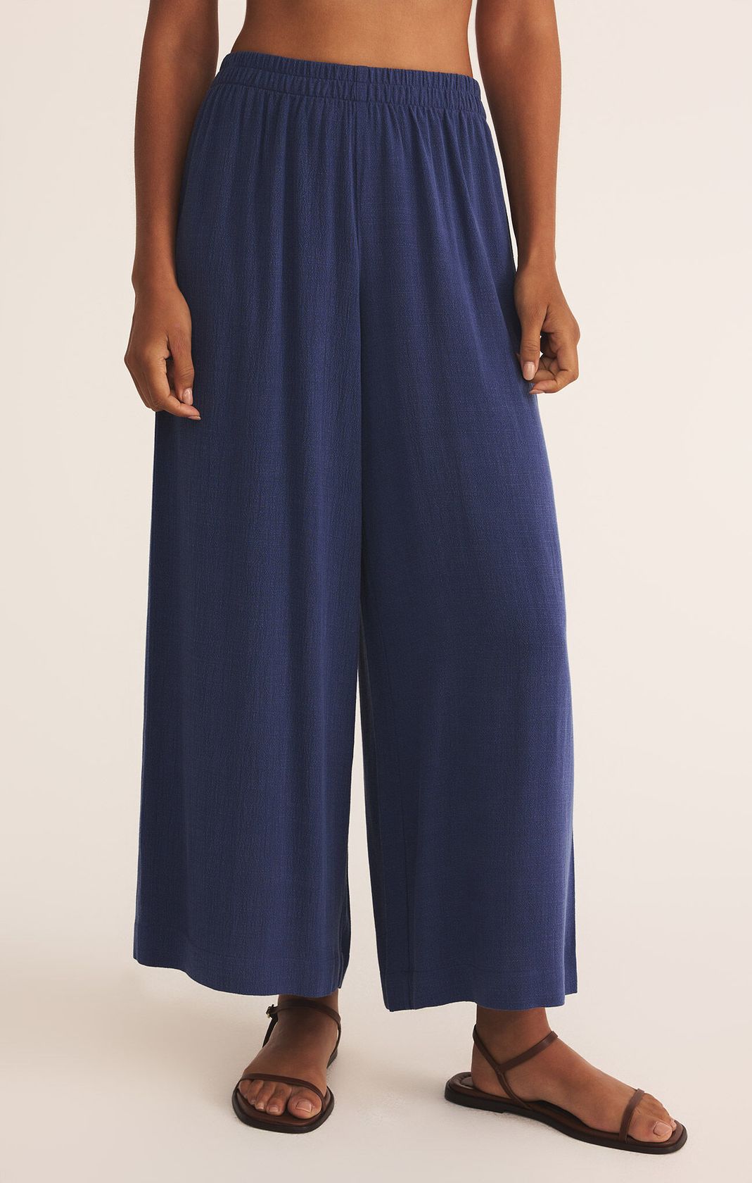 Z SUPPLY: Scout Linen Rayon Pant-Yacht Blue-4- Bottoms-Z SUPPLY-Usher & Co - Women's Boutique Located in Atoka, OK and Durant, OK