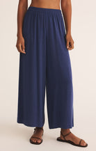 Z SUPPLY: Scout Linen Rayon Pant-Yacht Blue-4- Bottoms-Z SUPPLY-Usher & Co - Women's Boutique Located in Atoka, OK and Durant, OK