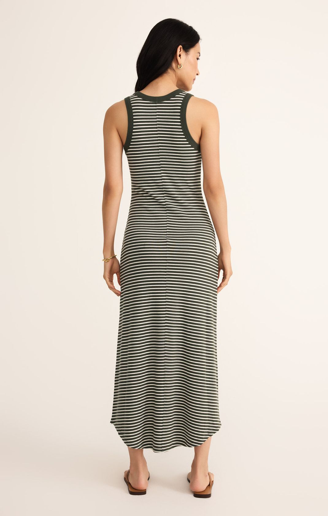 Z SUPPLY: Goodwin Stripe Midi Dress-6- Dress/Romp/Jump-Z SUPPLY-Usher & Co - Women's Boutique Located in Atoka, OK and Durant, OK