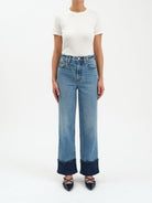 DAZE: Eastside-Plunge-5-Denim-DAZE-Usher & Co - Women's Boutique Located in Atoka, OK and Durant, OK