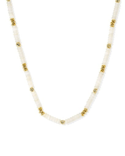 KENDRA SCOTT: Deliah Strand Necklace-Gold Ivory Mother Of Pearl-7- Jewelry-KENDRA SCOTT-Usher & Co - Women's Boutique Located in Atoka, OK and Durant, OK