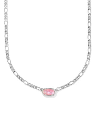 KENDRA SCOTT: Elisa Figaro Necklace-Silver Pink Iridescent Mother of Pearl-7- Jewelry-Kendra Scott-Usher & Co - Women's Boutique Located in Atoka, OK and Durant, OK