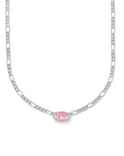 KENDRA SCOTT: Elisa Figaro Necklace-Silver Pink Iridescent Mother of Pearl-7- Jewelry-Kendra Scott-Usher & Co - Women's Boutique Located in Atoka, OK and Durant, OK