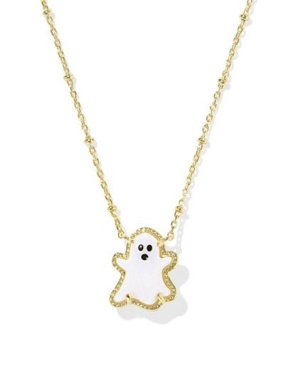 KENDRA SCOTT: Ghost Necklace-Gold White Mother of Pearl-7- Jewelry-Kendra Scott-Usher & Co - Women's Boutique Located in Atoka, OK and Durant, OK