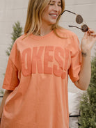 OSU Cowboys Puff Tee-1- Tops-LIVYLU-Usher & Co - Women's Boutique Located in Atoka, OK and Durant, OK