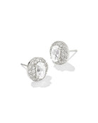 KENDRA SCOTT: Bella Stud Earrings-Silver White CZ-7- Jewelry-KENDRA SCOTT-Usher & Co - Women's Boutique Located in Atoka, OK and Durant, OK