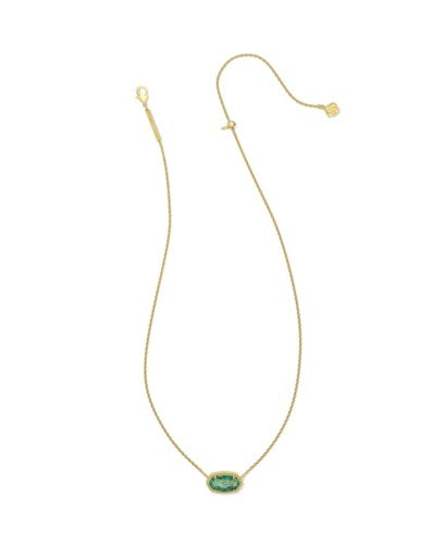 KENDRA SCOTT: Elisa Necklace-Gold Bronze Beined Green Malachite-7- Jewelry-Kendra Scott-Usher & Co - Women's Boutique Located in Atoka, OK and Durant, OK