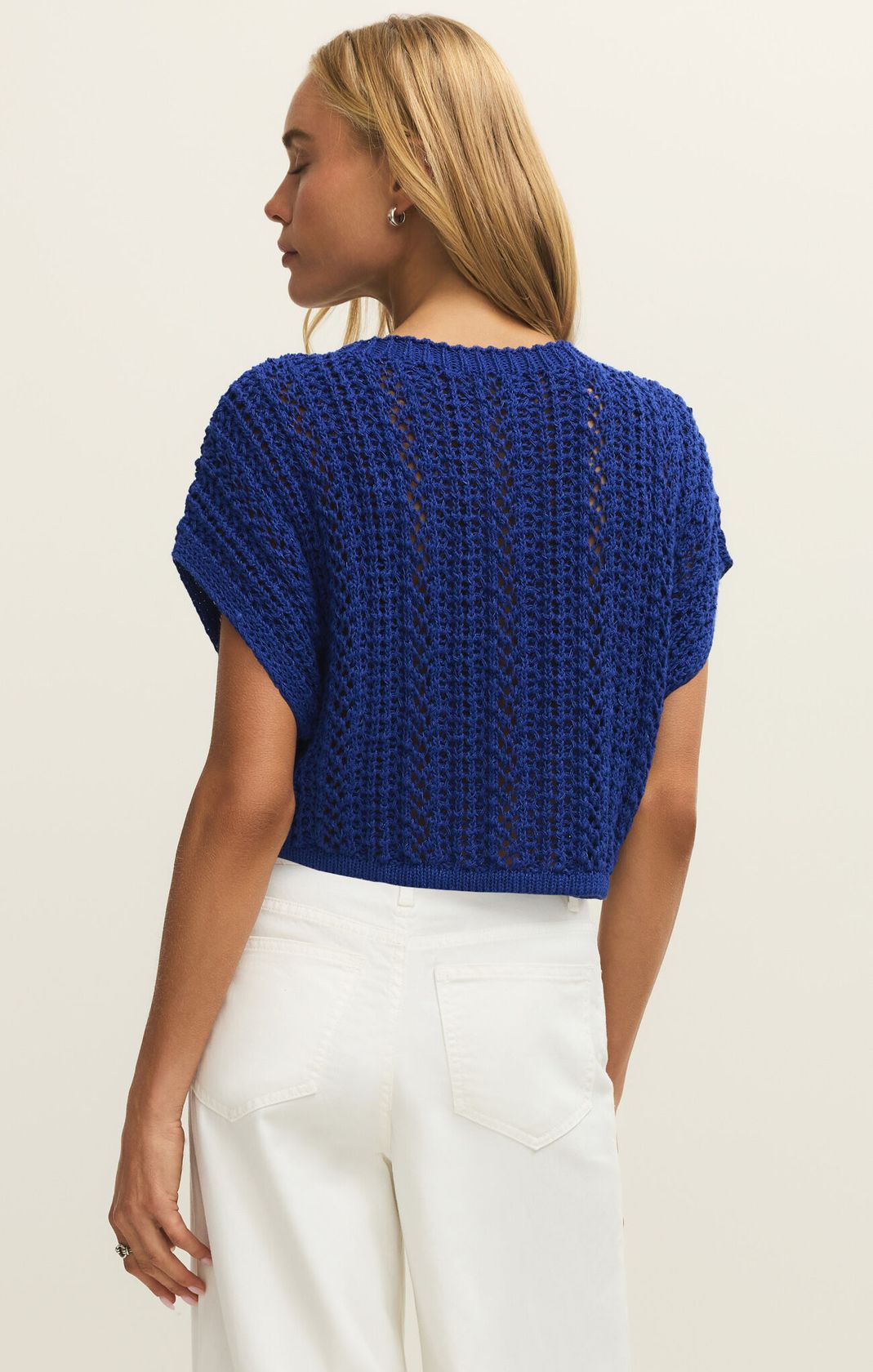 Z Supply: Ballast Crochet Top-Nautical-1- Tops-Z SUPPLY-Usher & Co - Women's Boutique Located in Atoka, OK and Durant, OK