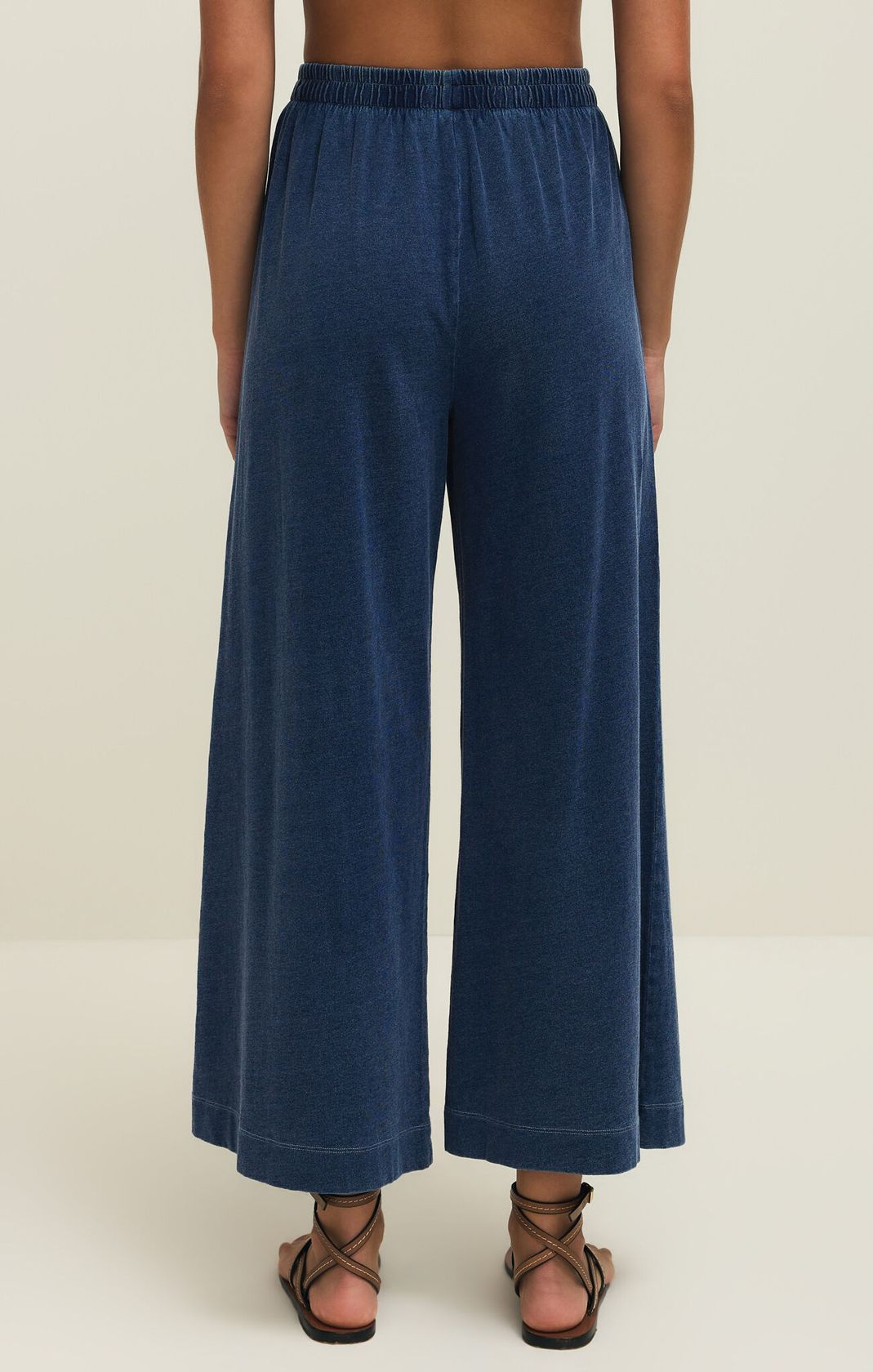 Z Supply: Scout Jersey Denim Pant-Indigo-4- Bottoms-Z SUPPLY-Usher & Co - Women's Boutique Located in Atoka, OK and Durant, OK