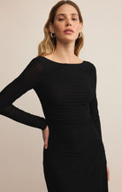 Z Supply: Spellbound Mesh Midi Dress-6- Dress/Romp/Jump-Z SUPPLY-Usher & Co - Women's Boutique Located in Atoka, OK and Durant, OK