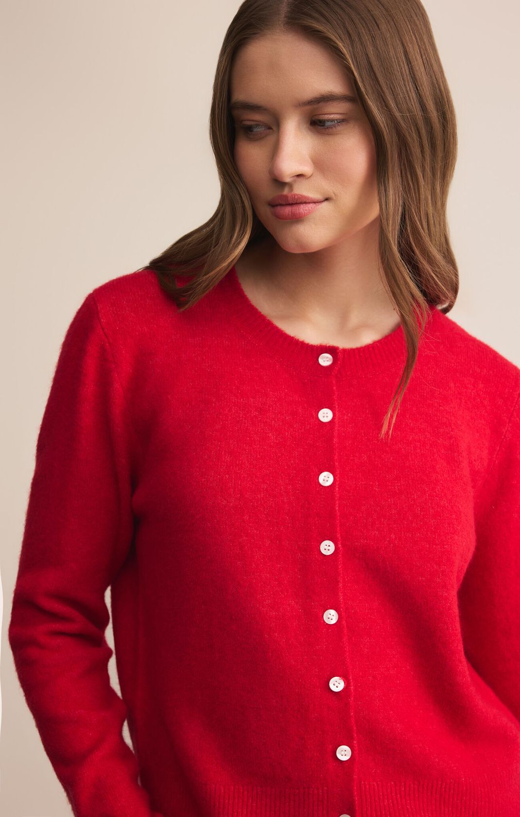 Z SUPPLY: Medina Cardigan-Festive Red-1- Tops-Z SUPPLY-Usher & Co - Women's Boutique Located in Atoka, OK and Durant, OK