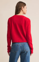 Z SUPPLY: Medina Cardigan-Festive Red-1- Tops-Z SUPPLY-Usher & Co - Women's Boutique Located in Atoka, OK and Durant, OK