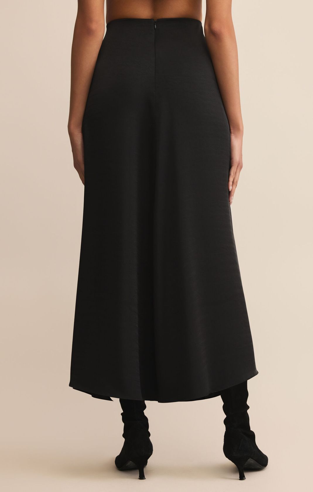 Z SUPPLY: Northpointe Midi Skirt-Black-4- Bottoms-Z SUPPLY-Usher & Co - Women's Boutique Located in Atoka, OK and Durant, OK