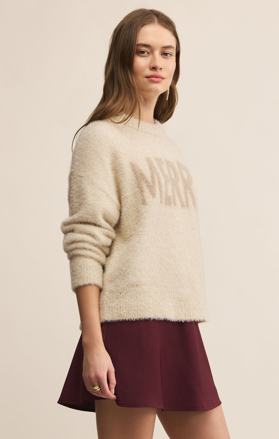 Z SUPPLY: Merry Gold Sweater-1- Tops-Z SUPPLY-Usher & Co - Women's Boutique Located in Atoka, OK and Durant, OK