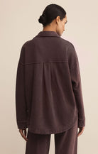 Z SUPPLY: All Day Knit Jacket-Chocolate Cherry-2- Tops Over-Z SUPPLY-Usher & Co - Women's Boutique Located in Atoka, OK and Durant, OK