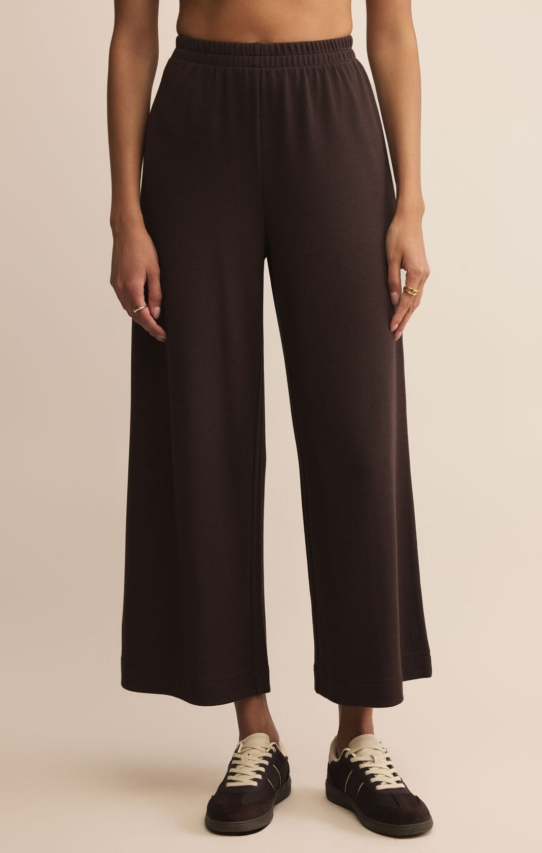 Z SUPPLY: Scout Luxe Pant-Chocolate Cherry-4- Bottoms-Z SUPPLY-Usher & Co - Women's Boutique Located in Atoka, OK and Durant, OK