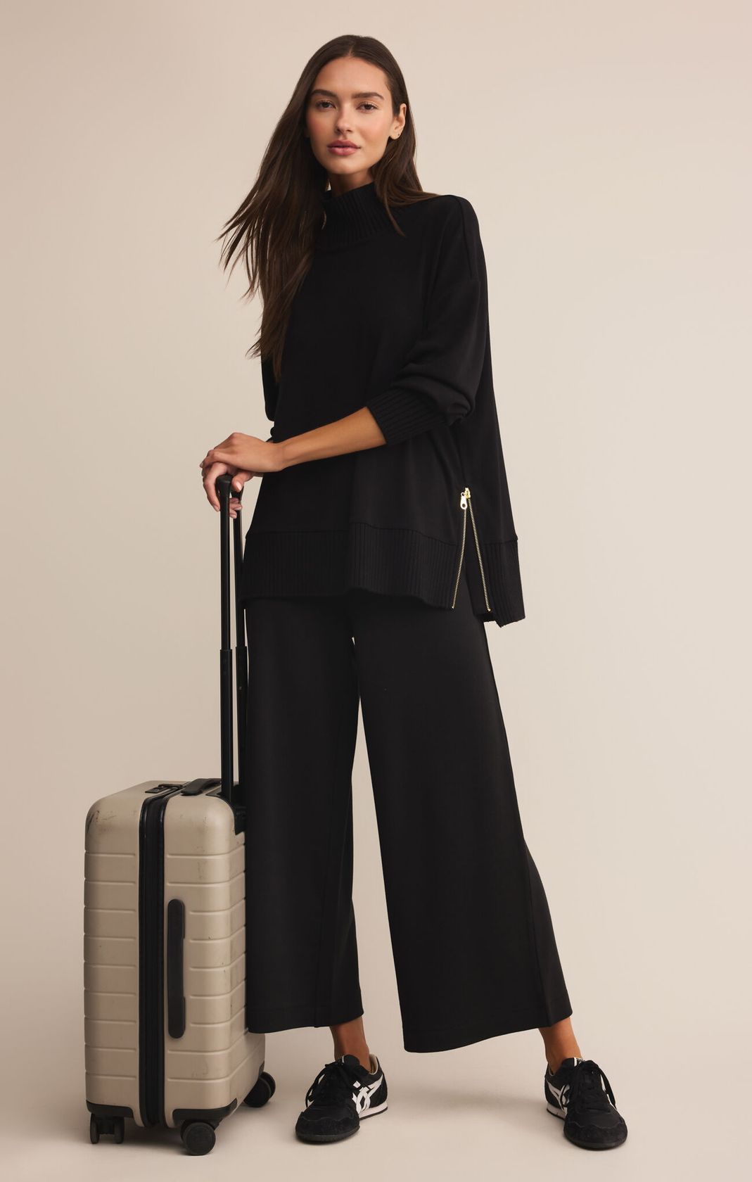 Z SUPPLY: Scout Luxe Pant-Black-4- Bottoms-Z SUPPLY-Usher & Co - Women's Boutique Located in Atoka, OK and Durant, OK