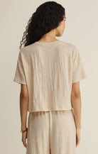 Z Supply: Sway Tee-Whisper White-1- Tops-Z SUPPLY-Usher & Co - Women's Boutique Located in Atoka, OK and Durant, OK