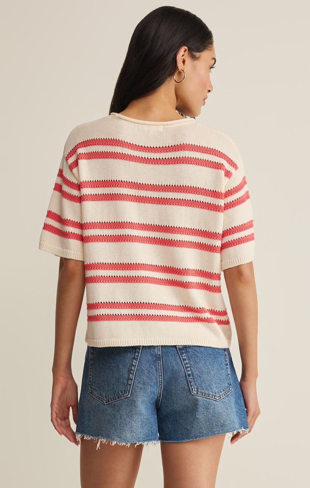 Z Supply: Prado Sweater Tee-Gelato-1- Tops-Z SUPPLY-Usher & Co - Women's Boutique Located in Atoka, OK and Durant, OK