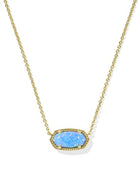 Kendra Scott: Elisa Necklace-Gold Periwinkle Kyocera Opal-7- Jewelry-Kendra Scott-Usher & Co - Women's Boutique Located in Atoka, OK and Durant, OK
