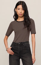 Z Supply: Freida Striped Tee-1- Tops-Z SUPPLY-Usher & Co - Women's Boutique Located in Atoka, OK and Durant, OK