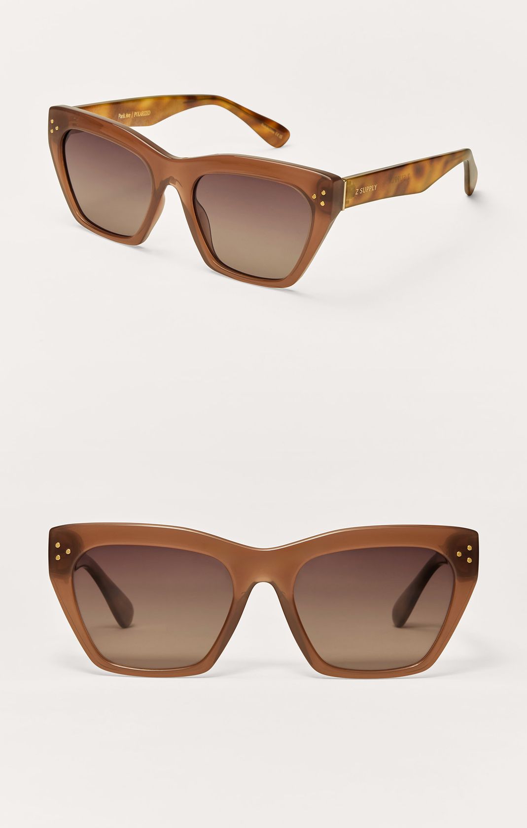Z Supply: Park Ave Taupe Tort - Gradient Polarized-8- Accessory-ZSupply Eyewear-Usher & Co - Women's Boutique Located in Atoka, OK and Durant, OK